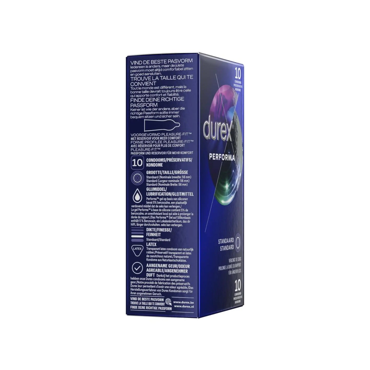 Performa Kondomer 10-pack från Durex hos NordicSin.se