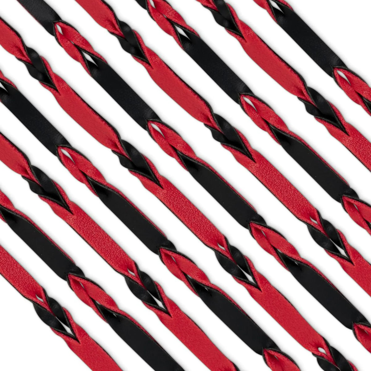 Crimson Braided Flogger Svart från EasyToys hos NordicSin.se