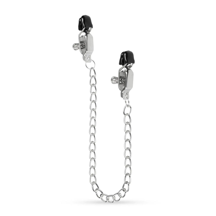 EasyToys Big Chain Nipple Clamps Silver - NordicSin.se