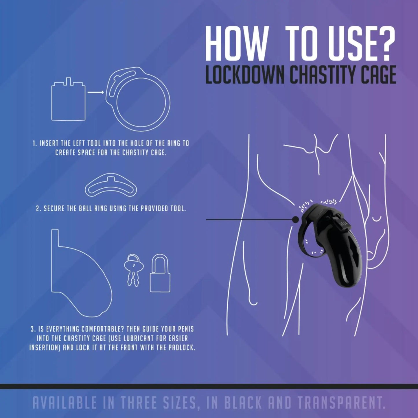 Lockdown Penisbur Svart - NordicSin.se