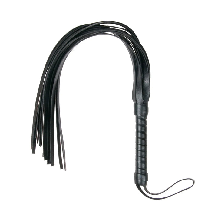 EasyToys Leather Flogger Small Svart - NordicSin.se