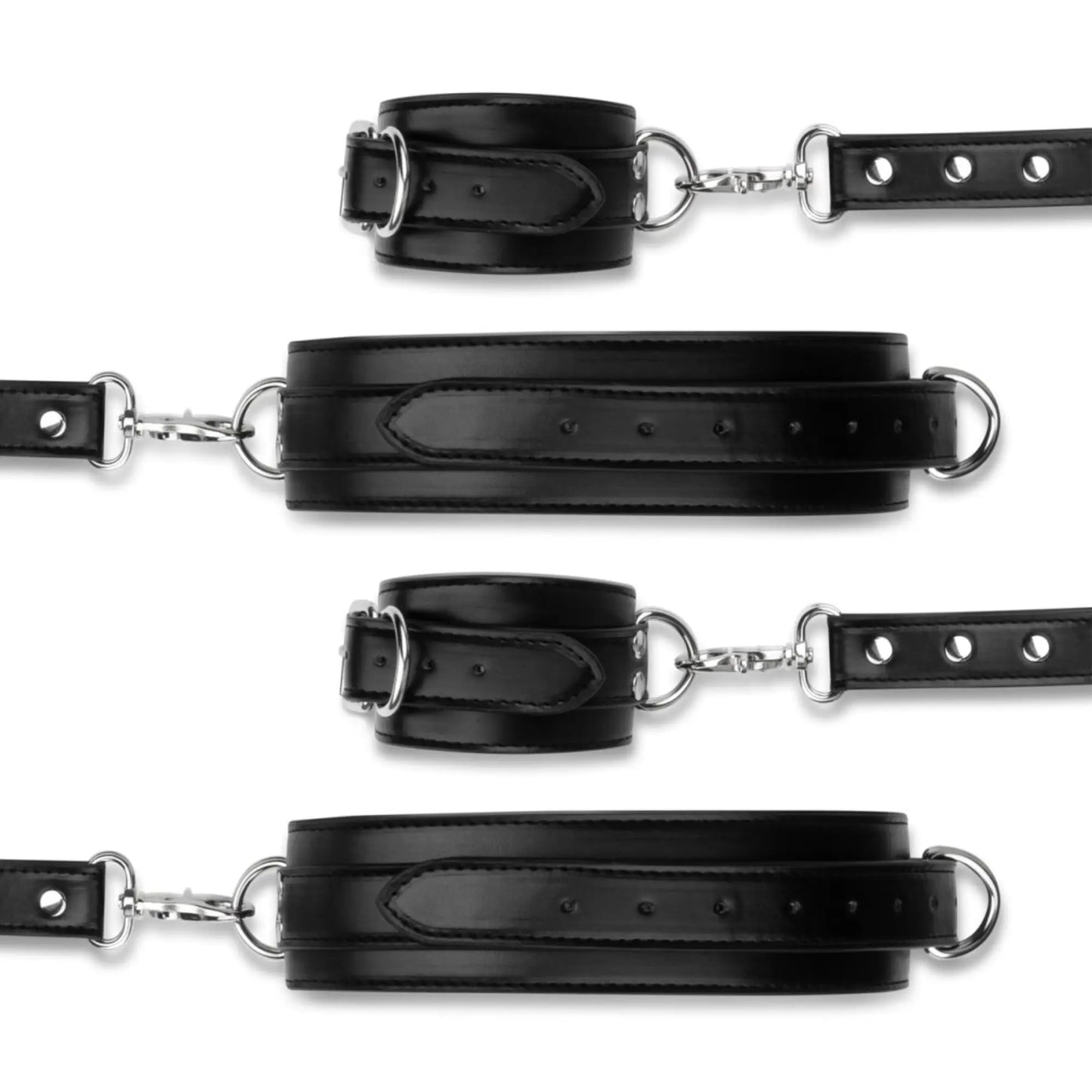 Bedroom Fantasies Cross Wrist & Leg Cuffs hos NordicSin.se