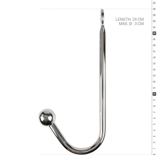 Sinner Gear Anal Hook 24cm Metal mått