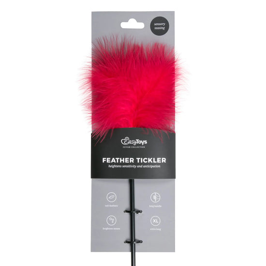 EasyToys Long Feather Tickler Röd förpackning