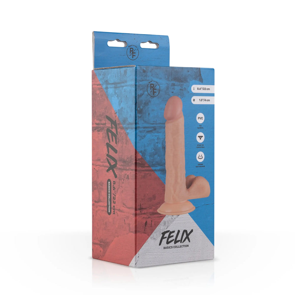 Förpackning RF Felix Realistisk Dildo 22cm 