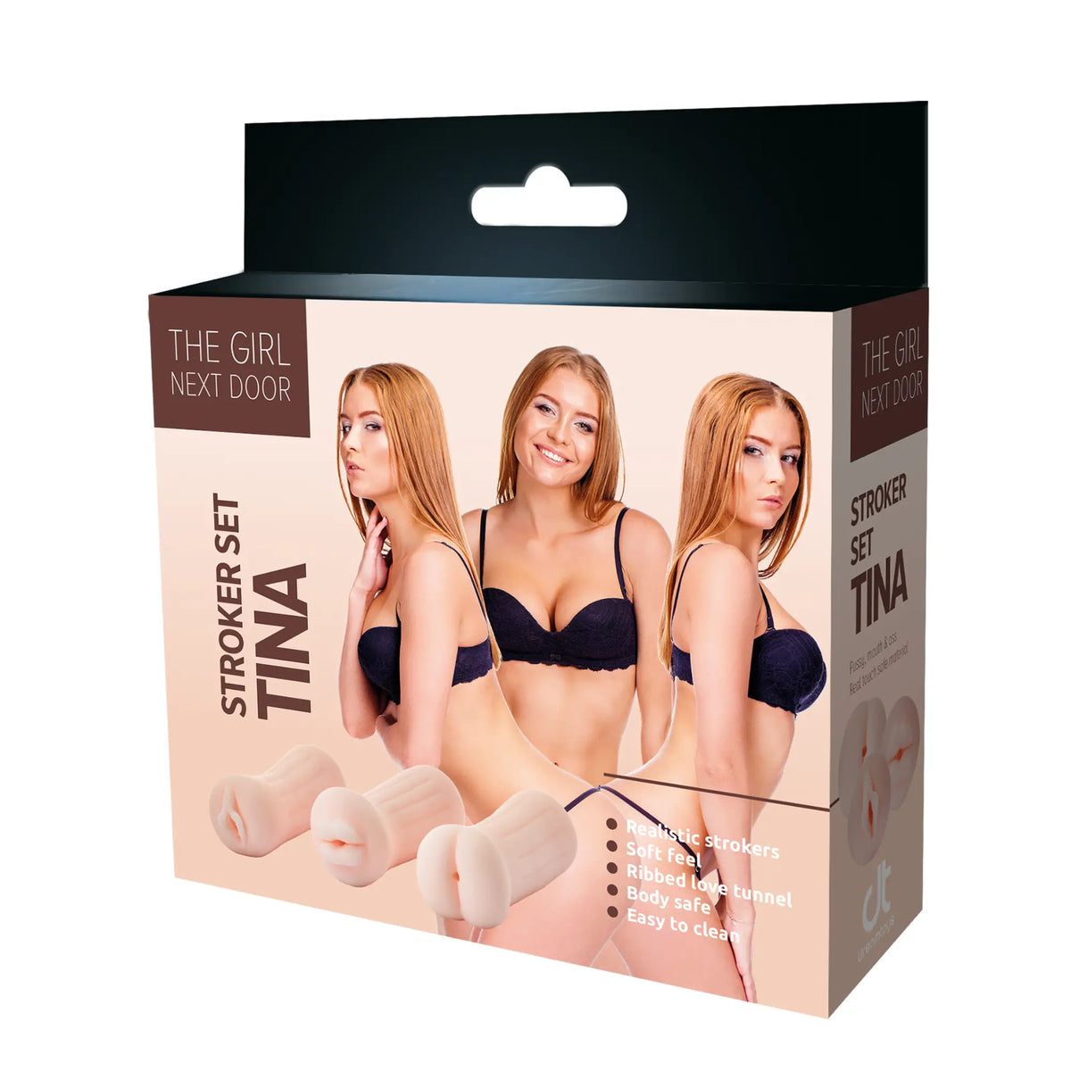 The Girl Next Door Tina Handjob Stroker 3-pack förpackning