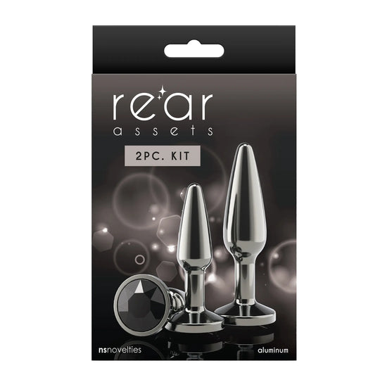 Förpackning Rear Assets Tapered Buttplug Kit Svart