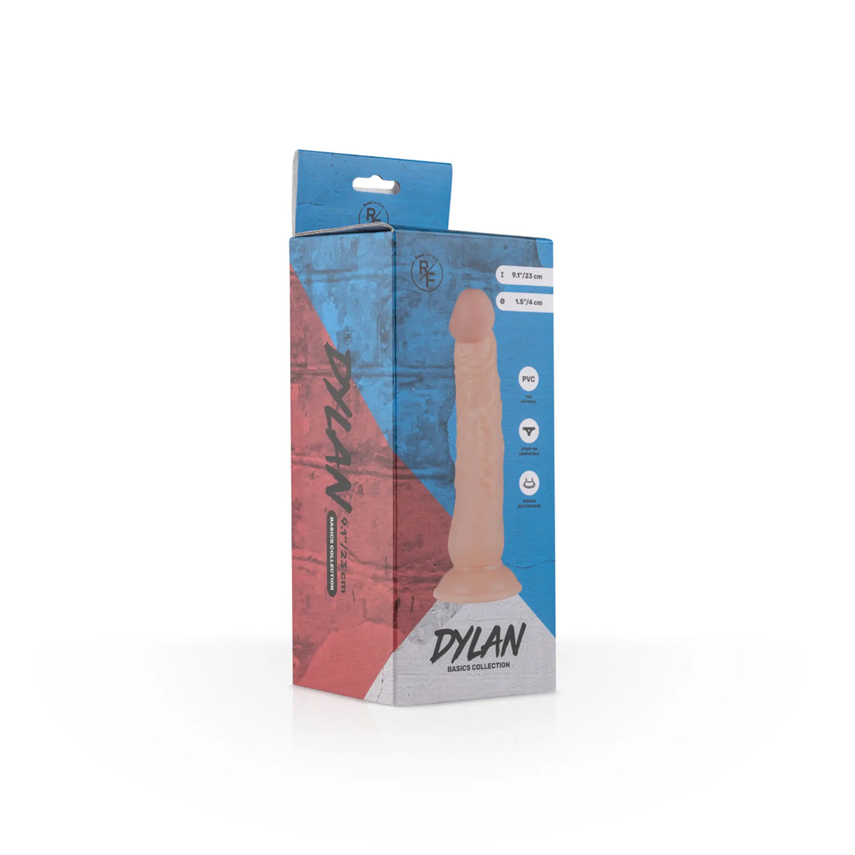 Förpackning RF Dylan Realistisk Dildo 23cm