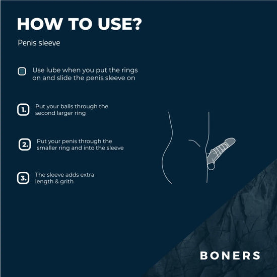 Boners Supporting Penis Sleeve how to use
