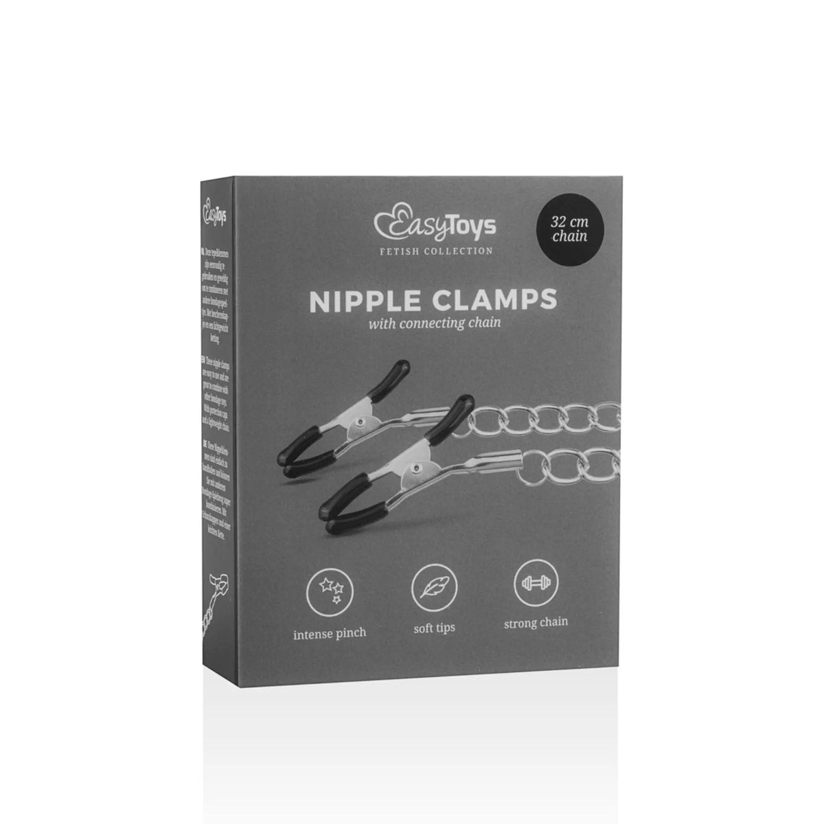 Förpackning EasyToys Chain Nipple Clamps Silver