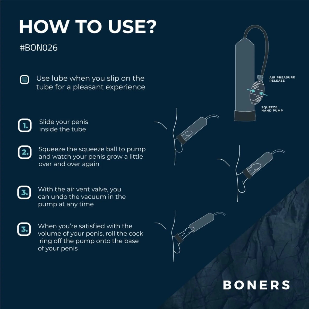 Boners Penispump No. 1 how to use
